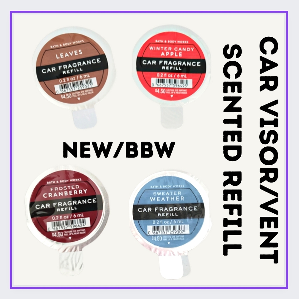 🔥SCENT REFILLS FOR BBW VENT & VISOR CLIPS **YOU PICK 1**